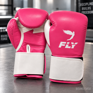 ถุงมือชกมวยหนังสีชมพู Fly แบบมืออาชีพ ปิดด้วยเวลโคร สำหรับฝึกซ้อม ออกแบบมาเพื่อการระบายอากาศได้ดี เหมาะสำหรับทั้งชายและหญิง - Product Image 5