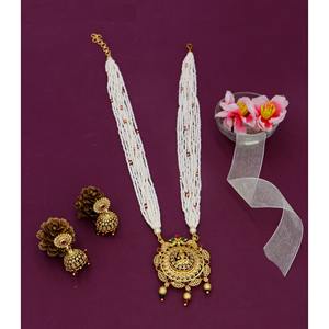 Indian Gold Plated Stone Necklace <b>Set</b> and Gold Plated Antique <b>Jewellery</b> , Wholesale Artificial Jewels <b>jewellery</b> <b>sets</b> <b>for</b> women - Product Image 2