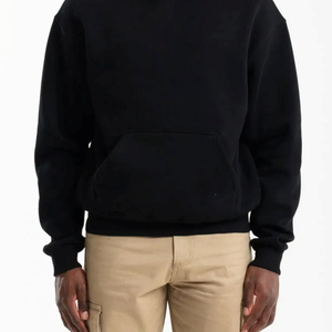 Sudadera con Capucha Oversize para Hombre, Color Rosa Sólido, Algodón French Terry, Estilo Casual para Otoño, con Bolsillo, Corte Regular, Venta al Por Mayor - Product Image 6