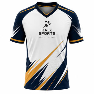 Camiseta de Fútbol Personalizada con Logotipo, Material 100% Poliéster, Nombre y Número del Equipo Personalizados, Transpirable, Ropa Deportiva para Toda Temporada - Product Image 3
