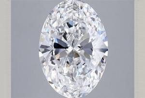 Anillo de Compromiso de Diamante Ovalado Cultivado en Laboratorio de Lujo, 3.03CT, Color F, VS1, Certificado IGI, Corte Excelente, Calidad Fina - Product Image 2