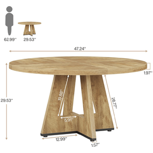 Tavolo da Pranzo Rotondo per la Tua Casa o Ristorante - Product Image 2