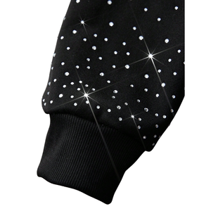 Sweat-shirt à capuche personnalisé avec patch en chenille, coupe ample et épaisse, streetwear haut de gamme, vêtement d'hiver - Product Image 4