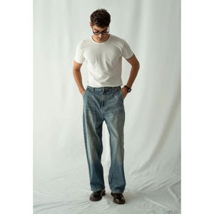 <b>Men's</b> Denim <b>Jeans</b> Vintage Street Wear Baggy Wide Leg Pants <b>High</b> <b>Waist</b> <b>Jeans</b> Pants at Wholesale OEM <b>Men</b> Denim Pant Cheap Price - Product Image 1