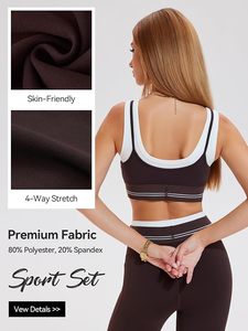 Women High Waist Sculpting <b>Leggings</b> <b>Butt</b> <b>Lifting</b> Sports Bra Crossback Design Breathable Yoga Gym Training Activewear Clothing - Product Image 6