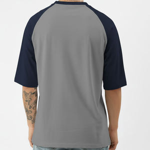 เสื้อยืดโอเวอร์ไซส์ผู้ชาย คุณภาพพรีเมียม ผ้าฝ้าย 100% ทรงหลวม ไหล่ตก แขนสั้น 2 สี สกรีนโลโก้ได้ ทรงฮิปฮอป - Product Image 6
