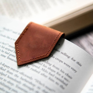 Premium handmade leather maple leaf <b>bookmark</b> crafted from leather durable accessory for books and notebooks for sale in low rate - Product Image 3