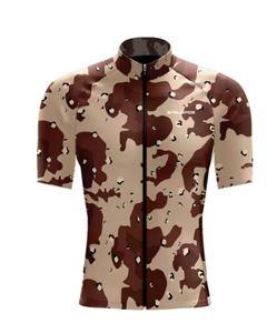 Men's <b>Camouflage</b> Short Sleeve Cycling Jersey Breathable Zipper Front Sporty Design Summer Wear Sublimation Print Pattern - Product Image 1