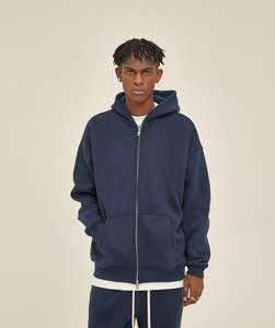 Sudaderas con Cremallera para Hombre de Alta Calidad 2026, 100% Algodón, Forro Polar, Antiarrugas, Transpirables, de Secado Rápido, Bordadas y Personalizables - Product Image 6