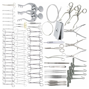 Kit chirurgical de craniotomie Azicon 86 pièces, instruments neurochirurgicaux en acier inoxydable pour tumeurs cérébrales, fractures et traumatismes graves, kit hospitalier - Product Image 2