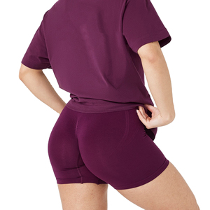Ensemble d'été personnalisé avec logo pour homme, 100 % coton, avec short à taille élastique, ensemble décontracté deux pièces t-shirt et short pour femme - Product Image 5