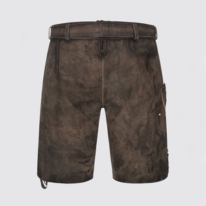 Shorts en cuir véritable brodés traditionnels bavarois pour hommes |   Taille haute grande taille, écologique, personnalisé, été - Product Image 4