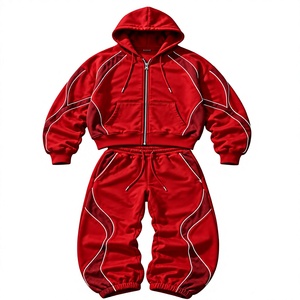 Wholesale OEM Mens <b>Tracksuit</b> <b>Retro</b> Streetwear <b>Tracksuit</b> Mens Custom Sportswear <b>Tracksuit</b> Low MOQ USA - Product Image 3
