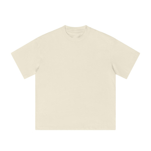 T-shirt en coton blanc à col rond et manches courtes pour homme, coupe classique, couleur unie, tricot jersey, design uni - Product Image 3