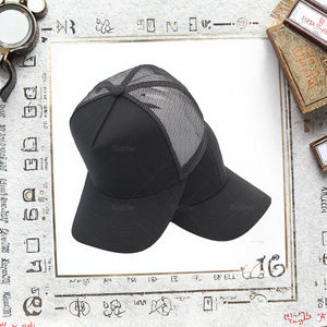 Gorra Trucker Casual Unisex de 6 Paneles, 100% Acrílico, con Bordado 3D, Estructurada, Negra, con Logotipo Personalizado, Venta al Por Mayor 2026 - Product Image 3