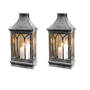 Hermoso Portavelas Rectangular de Metal Negro con Diseño Floral, Portavelas de Pared con Diseño Vintage para el Hogar - Product Image 5