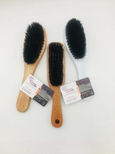 Nouveautés : Brosse à cheveux avec manche en bois, peigne de coiffure blanc personnalisable, confortable pour salon de coiffure, avec logo, emballage et prix. - Product Image 4