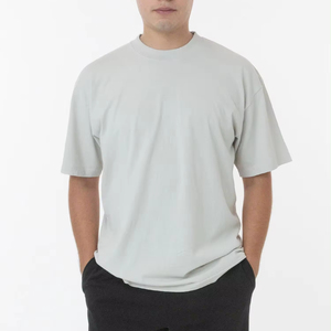 T-shirt personnalisé de haute qualité 240 GSM, épaules tombantes, 100% coton, tissu jersey lourd, motif uni, coupe oversize - Product Image 1