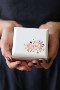 Wooden Jewelry <b>Box</b> Bulk <b>Treasure</b> Wood <b>Box</b> Wedding Wooden Ring <b>Box</b> With Epoxy Resin Ring Holder - Product Image 4