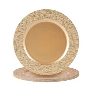 Assiette de présentation vintage en laiton – Vaisselle haut de gamme pour la décoration de maisons de luxe et de banquets - Product Image 4