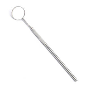 Miroir buccal dentaire en acier inoxydable avec poignée creuse, usage manuel par le dentiste, prise en main ergonomique, certifié CE - Product Image 3