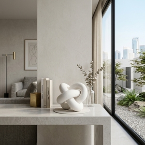 Sculpture décorative en bois de teck massif de qualité alimentaire, motif nœud, esthétique minimaliste moderne, ornement de salon, décoration de table, pièce d'art, le meilleur - Product Image 3
