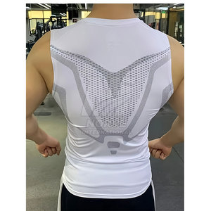 Smooth Fit Sportswear <b>Base</b> <b>Layer</b> Quick Dry Gym Practice Wear Sleeveless Compression Shirt - Product Image 6