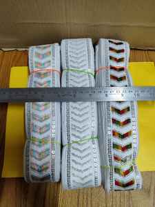 Hermosa ribete de encaje bordado, ideal para trajes de novia, dupatta, blusas y trabajos artesanales. - Product Image 2