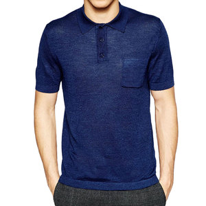 Polos de alta calidad al por mayor con logotipo personalizado bordado en el pecho, marca privada, nueva llegada, para hombre. - Product Image 4