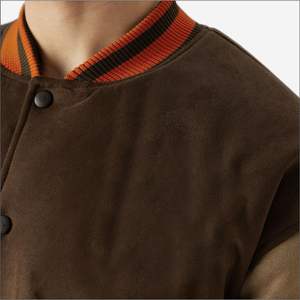 Chaqueta Universitaria de Béisbol Unisex Nueva de Alta Calidad, Chaqueta Deportiva con Mangas de Poliéster Bordadas a la Moda, Tejido de Lana Informal - Product Image 6