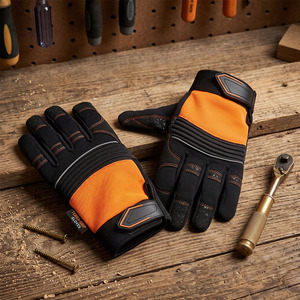ถุงมือทำงานนิรภัย JNM SAFETY คุณภาพดีเยี่ยม สายรัดข้อมือปรับได้ หนังสังเคราะห์เสริมแรง 11 ออนซ์ สำหรับงานอุตสาหกรรม - Product Image 6