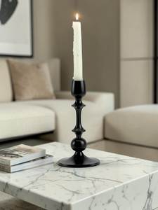 Porte-bougie en aluminium fait main personnalisé, support à bougie en métal avec cheminée en verre pour la décoration de la maison et des événements, centre de table de mariage - Product Image 5