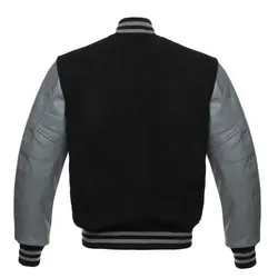 Custom New Unisex Wool Patchwork Front Hooded <b>Winter</b> Varsity <b>Jacket</b> - Product Image 1