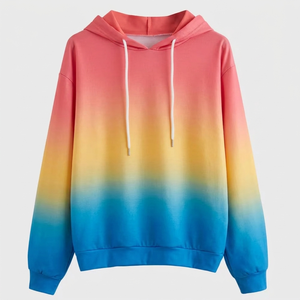 Sudaderas con Capucha para Mujer al por Mayor, de Alta Calidad, Ligeras, Estilo Casual, Color Sólido, Manga Larga, Tejido de Punto de Secado Rápido - Product Image 2