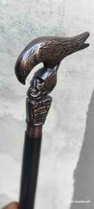 Bastón de Madera Pulida Hecho a Mano de Estilo Vintage, Negro, de 36 Pulgadas, para Decoración del Hogar, con Mango en T, Logotipo Personalizado, Regalo de Calvin Handicraft - Product Image 3