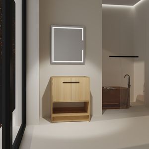 Mobile bagno freestanding da 30 pollici con 2 ante, struttura in compensato (lavello escluso) - Product Image 3