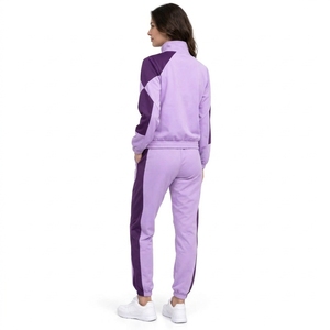 Material Full Zip <b>Jacket</b> Matching Pants Relaxed Fit Comfortable Daily <b>Women</b> Zipper Tracksuit Custom Sportswear Outfit - Product Image 2