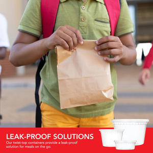 ภาชนะใส่ซุปพลาสติก PP ขนาด 16 ออนซ์ ฝาปิดสนิท ปลอดสาร BPA ใช้กับช่องแช่แข็ง เครื่องล้างจาน และไมโครเวฟได้ ซ้อนกันได้ ดีไซน์ทันสมัย เหมาะสำหรับงานปาร์ตี้ - Product Image 2