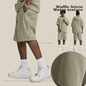 Oversized <b>Men</b> Casual <b>Shorts</b> Summer Cotton <b>Fleece</b> <b>Shorts</b> with Long Drawstring Multi-Color Options OEM Wholesale Supplier - Product Image 3