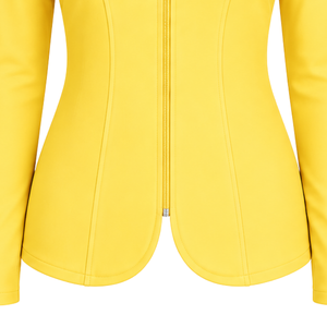 Chaqueta Ecuestre Amarilla para Mujer, Blazer de Montar a Caballo Elegante, Abrigo para Competencia Hípica, Ropa de Moda Personalizada al por Mayor - Product Image 5