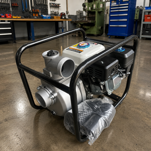 Pompe centrifuge à eau à moteur essence 3 HP, raccord à bride 1-1/2 pouce pour le transport des eaux usées et la lutte contre les inondations - Product Image 2