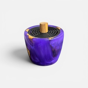 Quemador de Incienso de Resina de Madera Decorativo Premium, Mabkhara Árabe Hecha a Mano con Acabado de Lujo para Aromatizar el Hogar, Hoteles, Mezquitas, Ramadán - Product Image 4