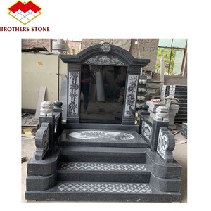 Fornitura di Fabbrica di Lapidi in Granito in Stile Cinese Moderno, Monumenti Funebri Personalizzati per Cimiteri e Giardini in Pietra Naturale Europea - Product Image 2