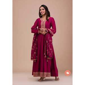 ชุดราตรีหรูหราออกแบบโดยดีไซเนอร์สำหรับปาร์ตี้สวมใส่กับ dupatta ปัก - Product Image 3