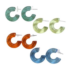 Pendientes de Resina HEMA Hechos a Mano, Diseño Personalizado de Hada del Amor, Forma/Color Personalizables, Acabado Brillante Artístico de Lujo, Alta Calidad para Mujeres Modernas - Product Image 1