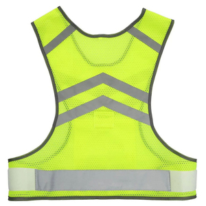 High Visibility Safety Vest <b>Reflective</b> Yellow Mesh Adjustable Straps Class 1 Work Wear Pockets - Product Image 5