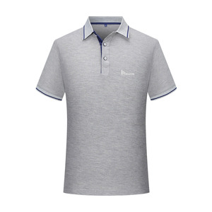 Polo à manches courtes rouge pour homme Relevo Industries, tricoté, décontracté, col rabattu, logo imprimé par transfert thermique - Product Image 3