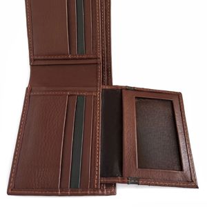 Factory Handmade Full Grain Leather Trifold Men's <b>Wallet</b> Custom Mens Genuine Leather <b>Blocking</b> <b>RFID</b> <b>Wallet</b> - Product Image 5