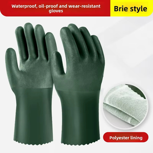 Gants en tricot de qualité supérieure avec paume en latex antidérapante, double enduit, doublure en nitrile double enduit, paume enduite de PVC - Product Image 6