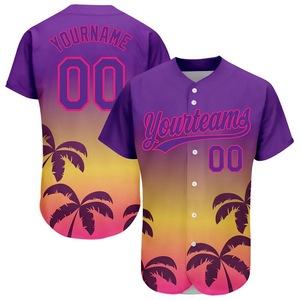 Maillot de baseball américain personnalisé de qualité supérieure avec votre nom, numéro, logo, patch brodé, style d'équipe, sublimation, taille plus, style urbain - Product Image 4
